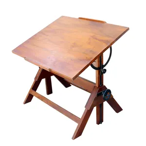 Professional Industrial Adjustable Drafting Table Rustic Industrial Architect Drafting Table Industrial Crank Draftiningg table