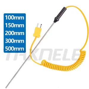 K Thermokoppel Sensor 100mm 300mm 500mm Temperatuur Controller-50C 1200 met Kabel Voor digitale Thermometer TP02