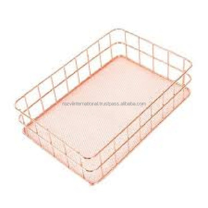Panier de rangement de fruits plaqué cuivre - Product Image 6