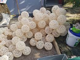 Décor de boules de rotin avec différentes tailles et couleurs 99GD - Product Image 5