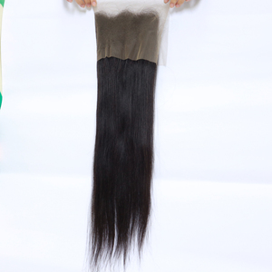 Extensions de cheveux et perruques bandeau de couleur noire naturelle de qualité supérieure en gros 2022 Vietnam cheveux humains frontal 13x4 cheveux - Product Image 3