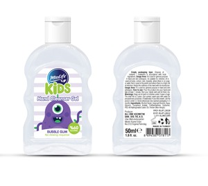 Gel disinfettante per le mani per bambini con etichetta privata 50ML di materiale plastico per la cura della salute di gomma da masticare realizzato nella fornitura di servizi sanitari per la Turchia - Product Image 1