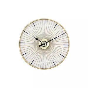 Pendule antique cadre en métal, grande horloge murale décorative, carré, pour la maison - Product Image 1
