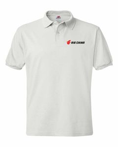 Chemise formelle en coton 100% avec logo Air China et motif lettres - Product Image 3