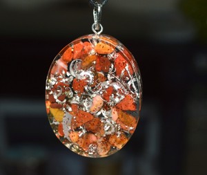 Meilleur rapport qualité-prix Aventurine Orgone Peach Oval Pendentifs Agate comme pierre principale à vendre - Product Image 1