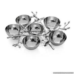 Nouvelle arrivée 3 bol à joint avec support, candélabre en feuille de métal élégant, bol design, bol moderne et élégant, fournisseurs en gros - Product Image 6