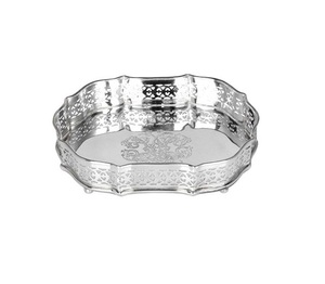 Bandeja de Servicio Decorativa Moderna de Nueva Tendencia 2020 con Metal Pulido, Color Personalizable y Diseño Ligero - Product Image 5