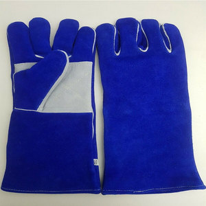 Gants de gréeur de sécurité en cuir de mouton de haute qualité en cuir de vachette multi-panneaux personnalisés gant de soudage en cuir fendu unisexe - Product Image 6
