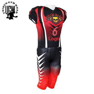 Conjunto de Uniforme de Fútbol Americano para Hombre - 100% Poliéster de Secado Rápido y Transpirable, Talla Grande, Logotipo Delantero/Trasero, Marca ÚNICA DE ROPA DE GIMNASIO - Product Image 5