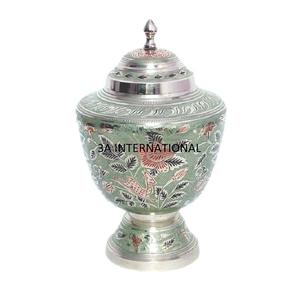 Atractivas Urnas Decorativas de Diseño para Cenizas Humanas, Urnas Artesanales de Diferentes Tipos, Recipiente para Cenizas Humanas, Jarra de Metal - Product Image 1