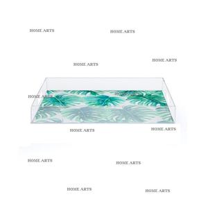Plateau de service en acrylique transparent pour thé et café Plateau de service pour collations et fruits de taille personnalisée de meilleure qualité à vendre - Product Image 2