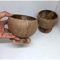 Tasse en bois de coco biodégradable écologique, style vintage, pour le camping, 250/400 ml, vente en gros, mug à café ou cocktail