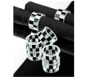 Rond de serviette en nacre en gros en vrac Rond décoratif en nacre Rond de serviette Table à dîner décorer article - Product Image 5