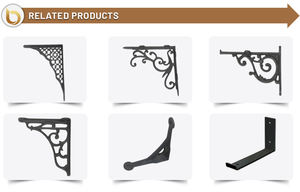 الأكثر مبيعًا أقواس 9 \ X10 \ "حديد مصبوب" بتشطيب أسود تصميم متين لمثلث معدني عالي الجودة - Product Image 4