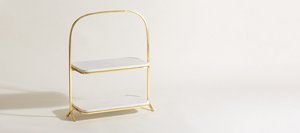 Base Redonda para Pastel de Metal Dorado, Ecológica, de Grado Alimenticio, Diseño Decorativo Moderno para Bodas, Fiestas y Restaurantes - Product Image 3