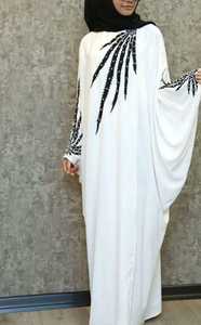 ---- TRENDY-NEW--CAFTAN robe avec belle-embellie en cristal perles de verre pierre travail-pour-fête-usure et de mariage-2021 - Product Image 2