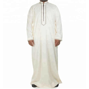 Vente en gros Long Jubbah traditionnel marocain musulman pour hommes Abaya Kaftan Grande taille moderne de luxe décontracté Dishdasha Thobe - Product Image 3