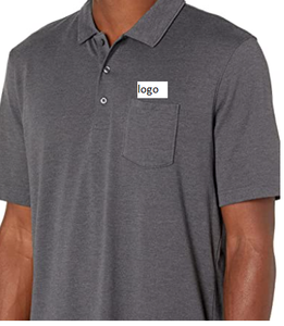 Polo à poche pour hommes, maillot de corps à coupe étroite, 60% coton, Polyester, bouton importé, Machine à laver, 40% pièces - Product Image 3