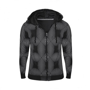 Sweat à capuche zippé pour homme en molleton de coton de haute qualité, brodé, personnalisable OEM avec votre propre logo, vêtement décontracté d'automne - Product Image 5
