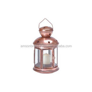 Acabado de cobre, linterna de estrella, lámpara de vela, tendencia, decoración de Metal Vintage, linterna de vela, decoración del hogar, linterna de vela - Product Image 1