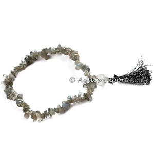 Pulsera Unisex de Cristal y Diamantes de Imitación con Virutas de Ágata 2023 - Product Image 1
