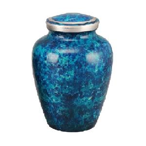 Funeral Accessories Metal Cremation <b>Urns</b> With Stone Finished Hot Selling Aluminium Ashes <b>Large</b> <b>Urns</b> - Product Image 1