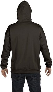 Unisex Heavyweight <b>Fleece</b> Pullover Hoodie Custom Logo Embroidered <b>Brown</b> Winter Casual Wear with Logo Print - Product Image 3