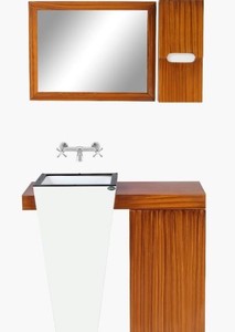 Modern Floor Mounted Cheap Price Waterproof PVC 36'' <strong>Bathroom</strong> <strong>Vanity</strong> <strong>Cabinet</strong> with Wash Basin - Product Image 2