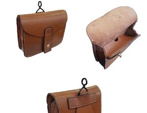 Venta al por mayor personalizado alta reproducción al aire libre uniforme francés 100% bolsas de cuero genuino 1916 - Product Image 2