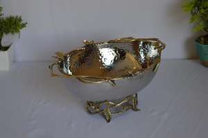 Hot Vantage Moderne Fantaisie De Luxe Premium En Laiton Ovale Piédestal Plat En Laiton En Relief Bordure Fantaisie Look Designer Piédestal Plat - Product Image 5