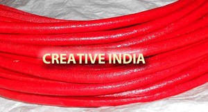 High Quality Semi <b>Leather</b> Cords Natural Color 10x6mm Custom Logo Jewelry Findings Accessories Hot Sale for DIY Craft Wholesale - Product Image 3