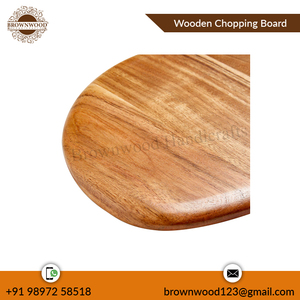 Ensemble de 2 planches à découper en bois d'acacia faites à la main, planche à pizza de service à découper au design personnalisé pour la cuisine à bas prix - Product Image 4