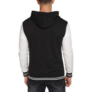 Chaqueta Bomber Varsity de Invierno Personalizada para Hombre y Mujer, Transpirable, con Botones Cubiertos, de Lana/Poliéster, para la Escuela - Product Image 3