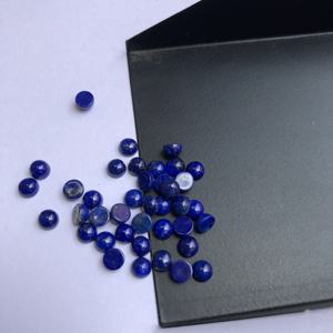 6mm naturel bleu Lapis Lazuli pierre lisse ronde Cabochons pierre précieuse en vrac meilleur prix de gros Semi précieux pour la fabrication de bijoux - Product Image 1