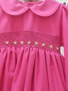 Elegantes vestidos ahumados para niñas pequeñas 2019 hermosos conjuntos de ropa de bebé con diseño de flores - Product Image 4