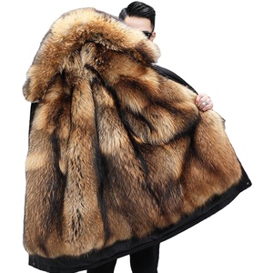 Manteau long en fausse fourrure véritable pour homme, collection 2026 – Manteaux et vestes en fausse fourrure tendance de haute qualité - Product Image 1