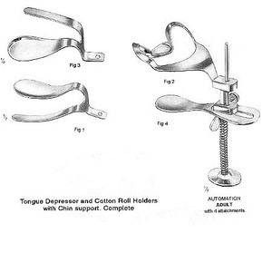 Abaisse-langue avec porte-rouleau en coton - Product Image 2