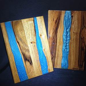 Tabla de queso de resina Tabla de servir de madera Tabla de cortar de madera Juego de servidor Uso de hotel - Product Image 3