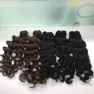 ชุดมัดและปิดร่างกายหยักเวียดนามที่มีคุณภาพสูงผม Remy บริสุทธิ์ในราคาขายส่งสำหรับผู้หญิงสีดำ - Product Image 6