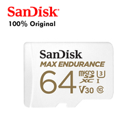 Pour carte mémoire TF SDSQQVR 256 Go MAX ENDURANCE avec une vitesse de lecture jusqu'à 100 Mo/s et une vitesse d'écriture de 40 Mo/s, U3/V30, prise en charge 4K