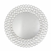 Assiettes de présentation Rabeh galvanisées, modernes, de luxe, personnalisées, écologiques, peintes à la main, argent et or, pour la restauration, les mariages et la maison