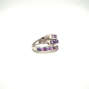 Anillo de amatista y Topacio azul hecho a mano, joyería de plata de ley 925 de calidad superior, precio de fábrica al por mayor - Product Image 2