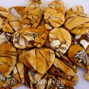 Brecciated Mookaite Jasper Moukaite Cabochon Piedra preciosa suelta para la fabricación de joyas pulsera COLLAR COLGANTE - Product Image 1