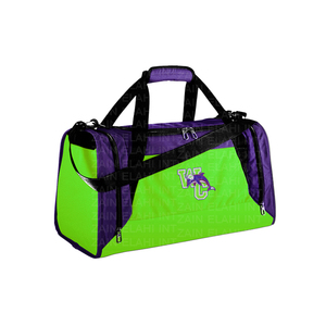 Bolsa de lona deportiva de moda de alta calidad para viajes Cierre de cremallera personalizable Nuevo diseño Tela de sublimación Poliéster Logotipo personalizado - Product Image 3
