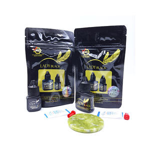 Extensión de pestañas Lady Black Glue 10ml Secado rápido Bajo humo Sensible Impermeable Pegamento para pestañas de Corea del Sur Sky Glue - Product Image 3