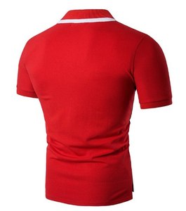 Camiseta de Golf con logotipo bordado personalizado para hombre, polo liso de tela de secado rápido, Camiseta 100% de algodón, venta al por mayor - Product Image 6