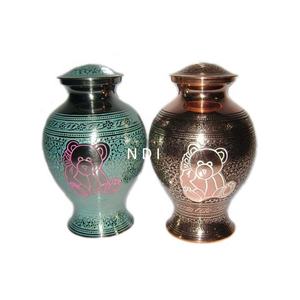 Urnes funéraires en métal à finition multicolore pour cendres d'adultes Urnes funéraires personnalisées pour cendres de corps humain - Product Image 1