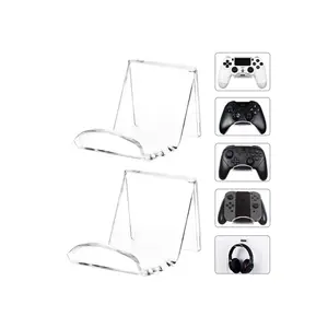 Clear Wall Acryl Game Controller Stand Houder Voor Ps4 Controller Met Lip Single Acryl Gamepad Hoofdtelefoon Houder