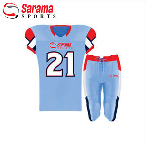 Uniforme de football américain sublimé avec impression et emballage de logo de conception personnalisée, - Product Image 3