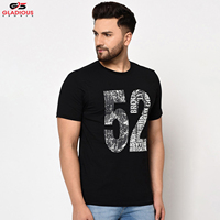 T-shirt à manches courtes 100% coton pour hommes, vente en gros, uni, personnalisé, nouveau Design, col ras du cou, streetwear extérieur, bon marché, noir